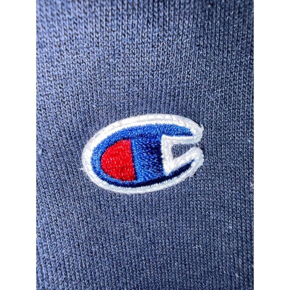 Champion Women’s XL Navy Fleece Sweatpants – Script Logo, 28" Waist -Unstretched - Picture 7 of 8